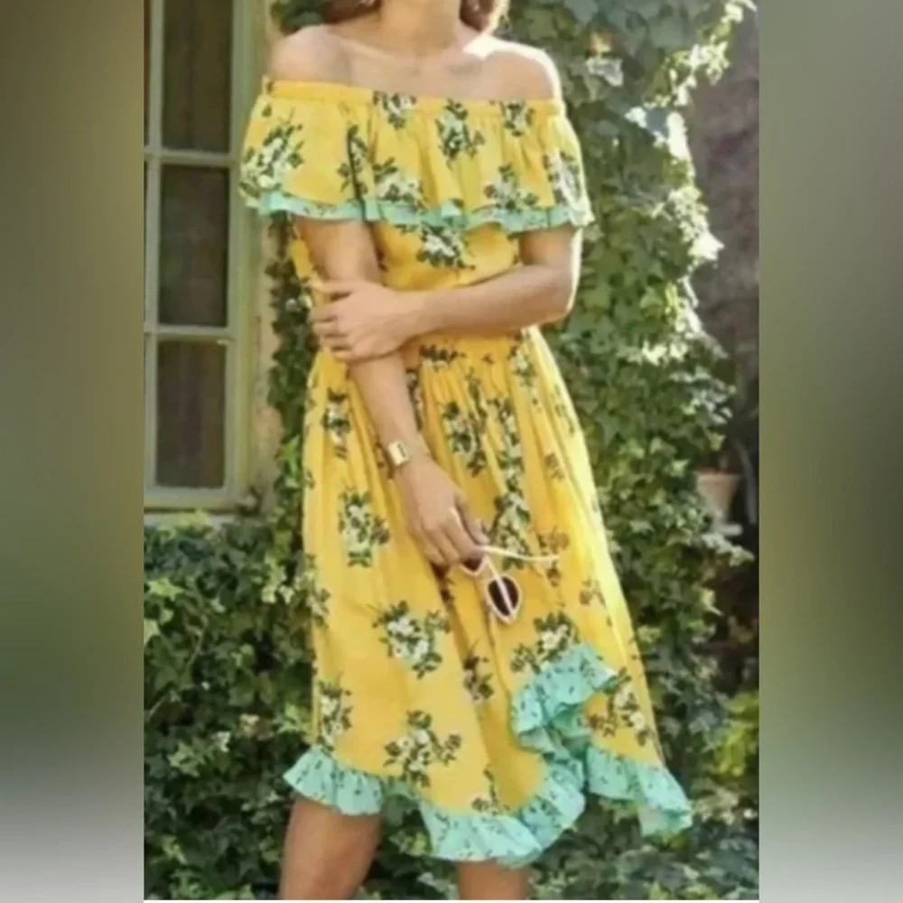 Matilda Jane Sz XL Hooked On a Feeling Off The Shoulder Dress. - Picture 5 of 5